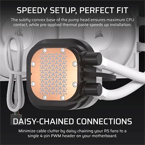Corsair Nautilus 360 RS LCD White CPU Liquid Cooler